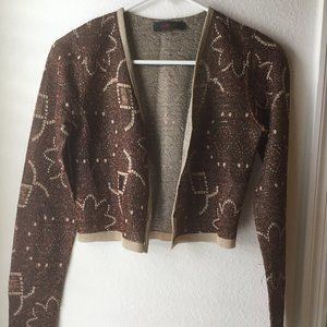 Made in Italy very short sweater in lame'